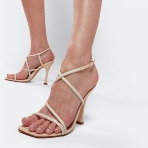 Like New SCHUTZ Leather Lovi Heeled Sandals